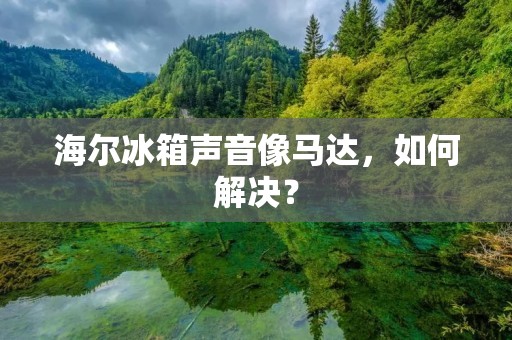 海尔冰箱声音像马达，如何解决？