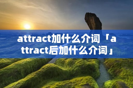 attract加什么介词「attract后加什么介词」 attract加什么介词「attract后加什么介词」