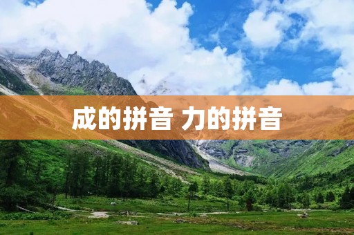 成的拼音 力的拼音
