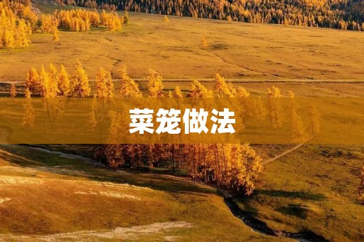 菜笼做法:手把手教你做香喷喷的菜笼 菜笼做法:手把手教你做香喷喷的菜笼