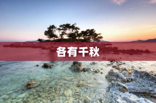 各有千秋:探讨不同事物间的独特之处 各有千秋:探讨不同事物间的独特之处