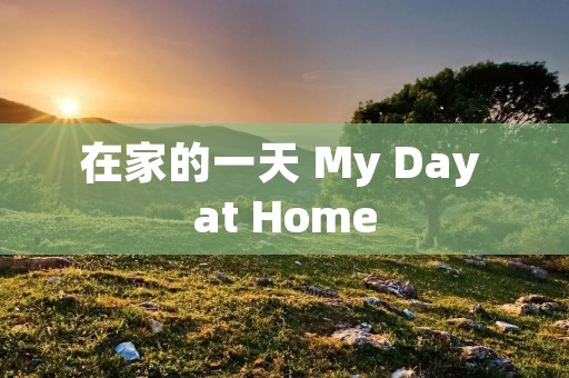 在家的一天 My Day at Home 在家的一天 My Day at Home