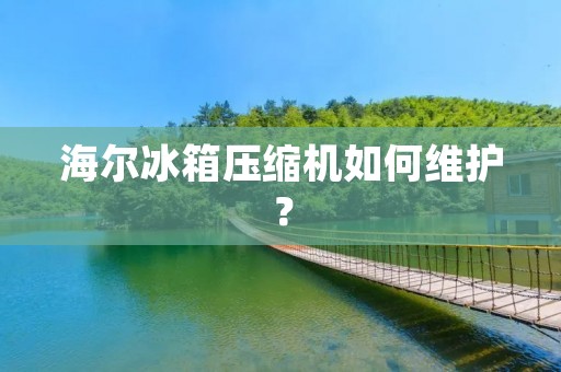海尔冰箱压缩机如何维护？