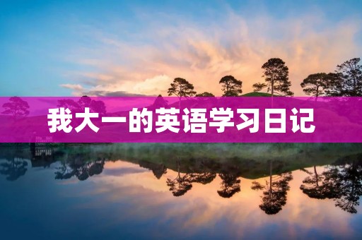 我大一的英语学习日记