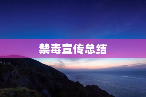 禁毒宣传总结:从多角度助力禁毒工作