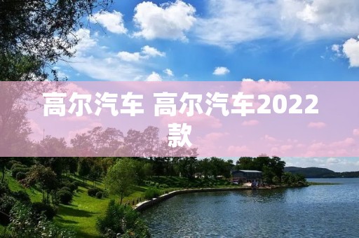 高尔汽车 高尔汽车2022款
