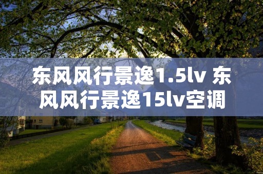 东风风行景逸1.5lv 东风风行景逸15lv空调滤芯在哪