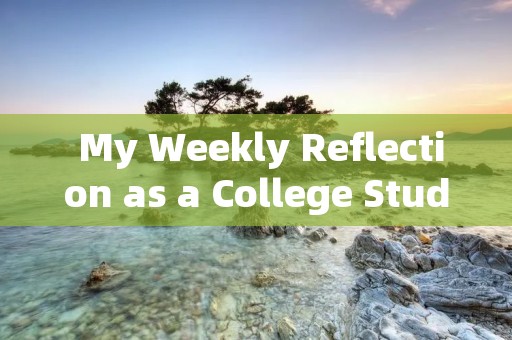 My Weekly Reflection as a College Student My Weekly Reflection as a College Student
