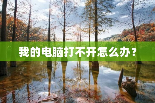 我的电脑打不开怎么办? 我的电脑打不开怎么办?
