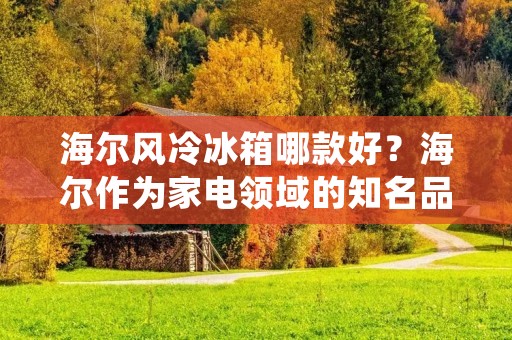 海尔风冷冰箱哪款好？海尔作为家电领域的知名品牌，其风冷冰箱在市场上备受消费者的青睐。但是，对于消费者来说，在众多的海尔风冷冰箱中选择一款适合自己的产品并不是一件容易的事情。那么，海尔风冷冰箱哪款好呢？下面我们将为您详细分析。