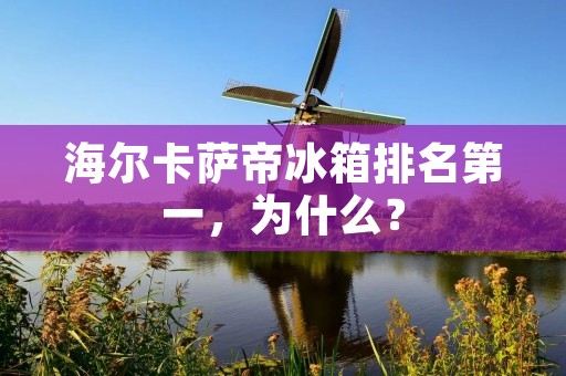 海尔卡萨帝冰箱排名第一，为什么？