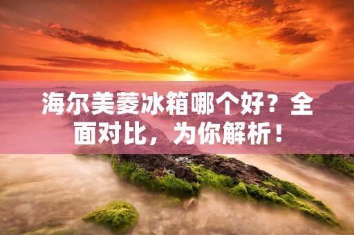 海尔美菱冰箱哪个好？全面对比，为你解析！