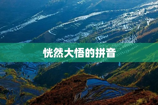 恍然大悟的拼音:怎样才能做到真正的“恍然大悟”