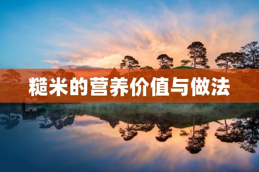 糙米的营养价值与做法 糙米的营养价值与做法