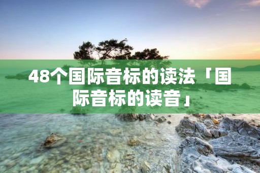 48个国际音标的读法「国际音标的读音」