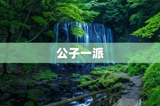 公子一派:一段风云际会的武林传说 公子一派:一段风云际会的武林传说
