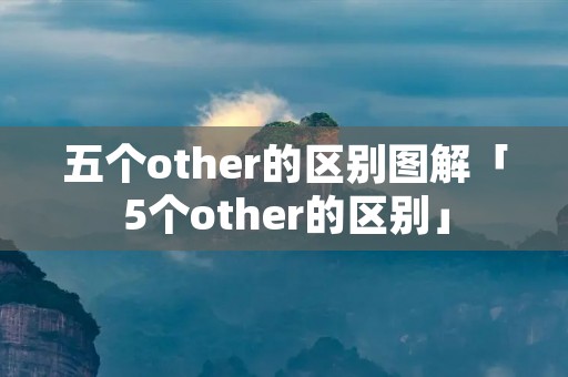 五个other的区别图解「5个other的区别」