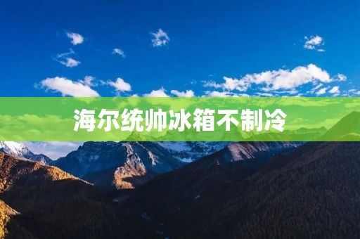 海尔统帅冰箱不制冷:原因与解决方法 海尔统帅冰箱不制冷:原因与解决方法