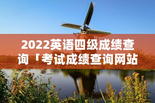 2022英语四级成绩查询「考试成绩查询网站」