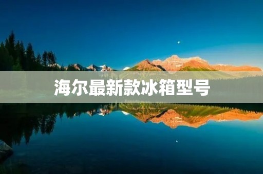海尔最新款冰箱型号：智能科技与环保节能的完美结合