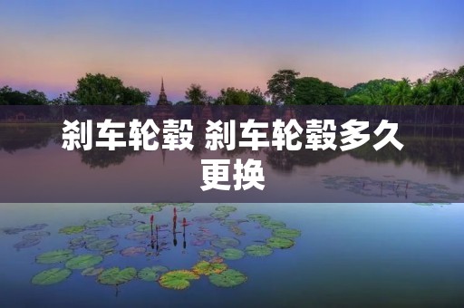刹车轮毂 刹车轮毂多久更换 刹车轮毂 刹车轮毂多久更换