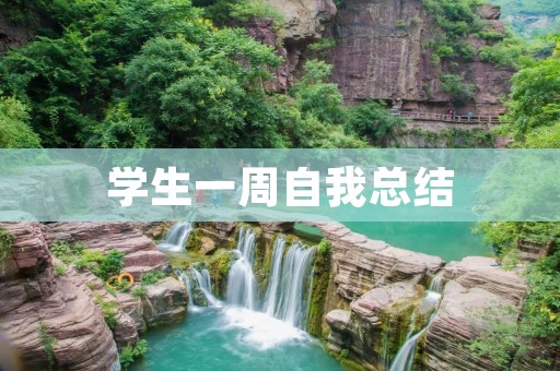 学生一周自我总结：我在不断成长的路上