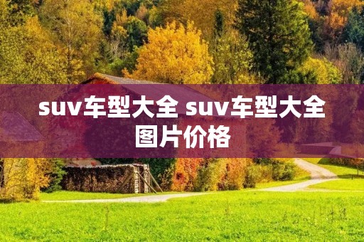 suv车型大全 suv车型大全图片价格 suv车型大全 suv车型大全图片价格