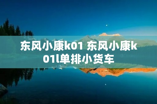 东风小康k01 东风小康k01l单排小货车 东风小康k01 东风小康k01l单排小货车