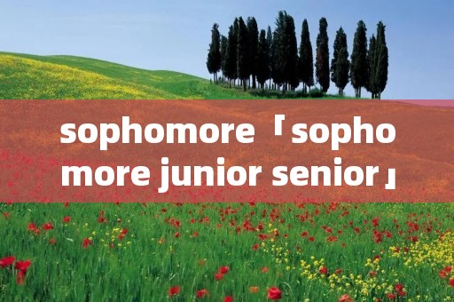 sophomore「sophomore junior senior」