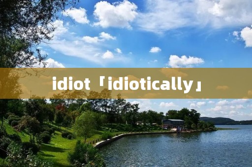 idiot「idiotically」 idiot「idiotically」
