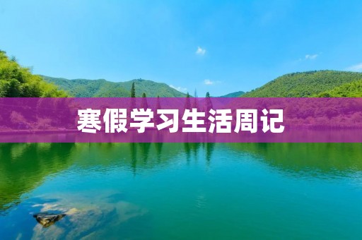 寒假学习生活周记