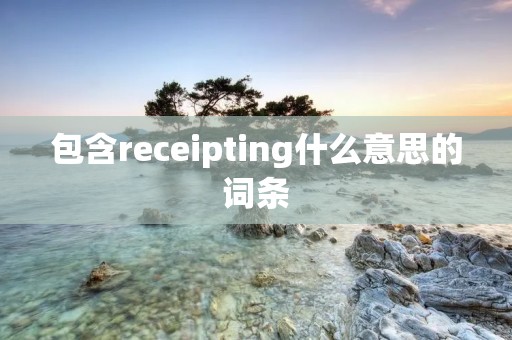 包含receipting什么意思的词条