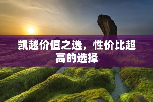 凯越价值之选，性价比超高的选择