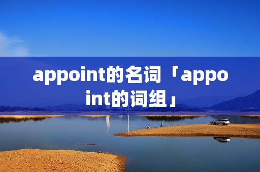 appoint的名词「appoint的词组」