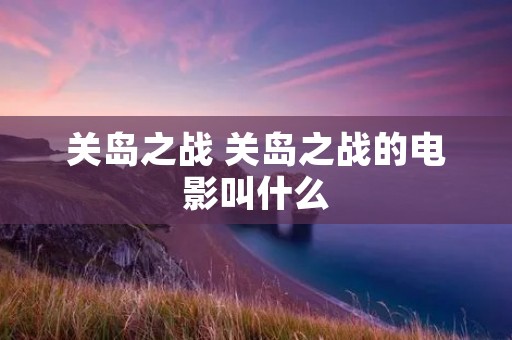 关岛之战 关岛之战的电影叫什么