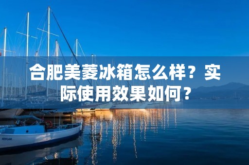 合肥美菱冰箱怎么样?实际使用效果如何? 合肥美菱冰箱怎么样?实际使用效果如何?