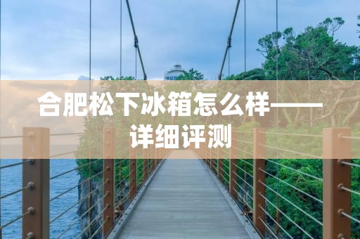 合肥松下冰箱怎么样——详细评测 合肥松下冰箱怎么样——详细评测