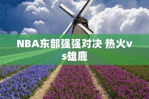 NBA东部强强对决 热火vs雄鹿