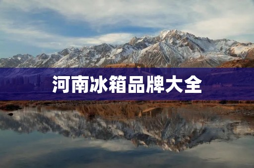 河南冰箱品牌大全:选择适合自己的冰箱 河南冰箱品牌大全:选择适合自己的冰箱