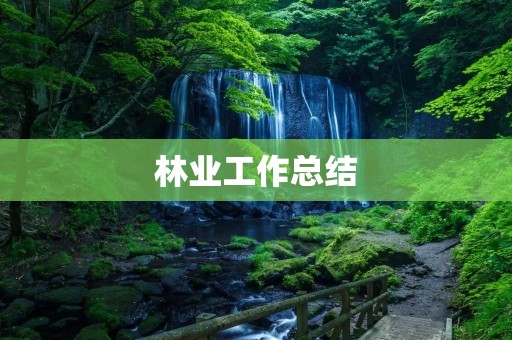 林业工作总结:推动森林生态建设