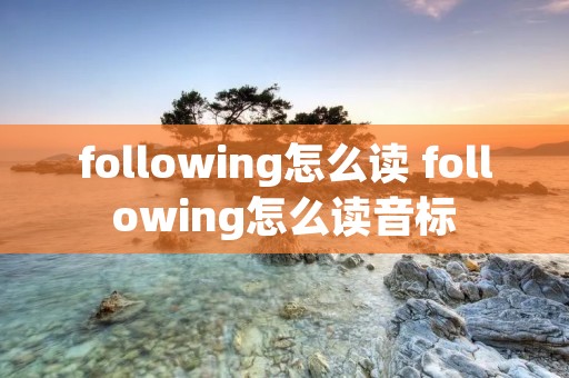 following怎么读 following怎么读音标