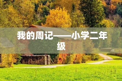  我的周记——小学二年级