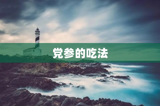 党参的吃法:让你吃出健康之美 党参的吃法:让你吃出健康之美
