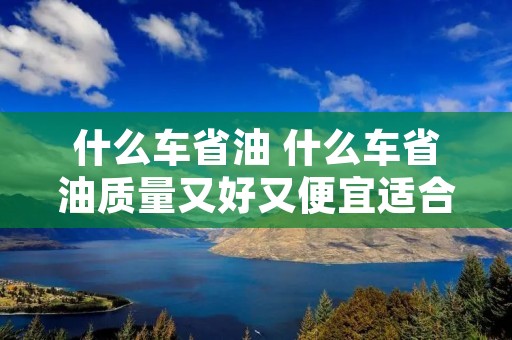 什么车省油 什么车省油质量又好又便宜适合女生