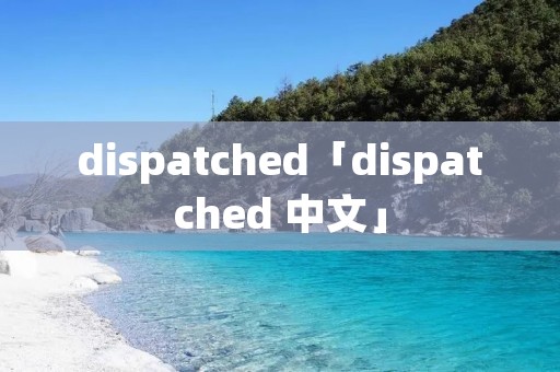 dispatched「dispatched 中文」