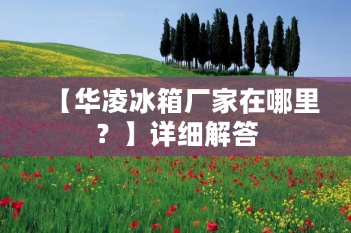 【华凌冰箱厂家在哪里?】详细解答 【华凌冰箱厂家在哪里?】详细解答