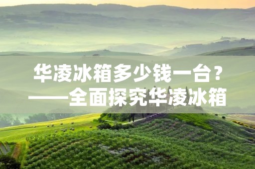 华凌冰箱多少钱一台?——全面探究华凌冰箱价格 华凌冰箱多少钱一台?——全面探究华凌冰箱价格
