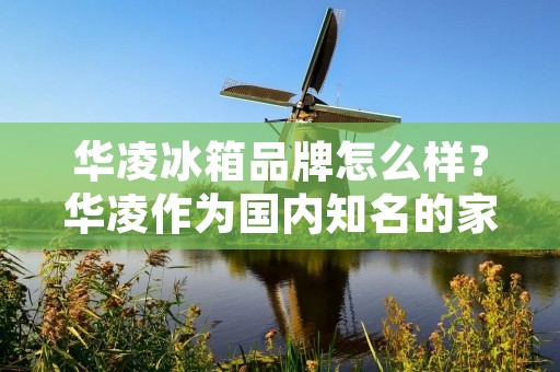 华凌冰箱品牌怎么样?华凌作为国内知名的家电品牌之一,其冰箱产品在市场上备受关注。那么,华凌冰箱品牌到底怎么样呢?接下来,我们将从品牌知名度、产品性能、售后服务等方面为您详细解析。 华凌冰箱品牌怎么样?华凌作为国内知名的家电品牌之一,其冰箱产品在市场上备受关注。那么,华凌冰箱品牌到底怎么样呢?接下来,我们将从品牌知名度、产品性能、售后服务等方面为您详细解析。