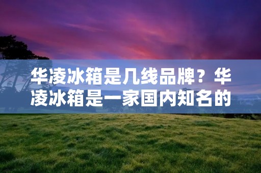 华凌冰箱是几线品牌?华凌冰箱是一家国内知名的家电品牌,成立于1992年,是一家集研发、生产、销售为一体的现代化企业。华凌冰箱品牌已经发展成为具有较高知名度和美誉度的品牌之一,其产品销售遍布全国各地,并且还出口到了国外市场。 华凌冰箱是几线品牌?华凌冰箱是一家国内知名的家电品牌,成立于1992年,是一家集研发、生产、销售为一体的现代化企业。华凌冰箱品牌已经发展成为具有较高知名度和美誉度的品牌之一,其产品销售遍布全国各地,并且还出口到了国外市场。