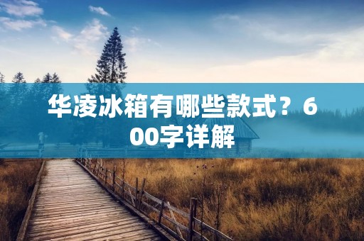 华凌冰箱有哪些款式？600字详解